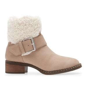 Gentle Souls by Kenneth Cole Best Slit Moto Cozy Mushroom Women’s 7.5-9 Boots